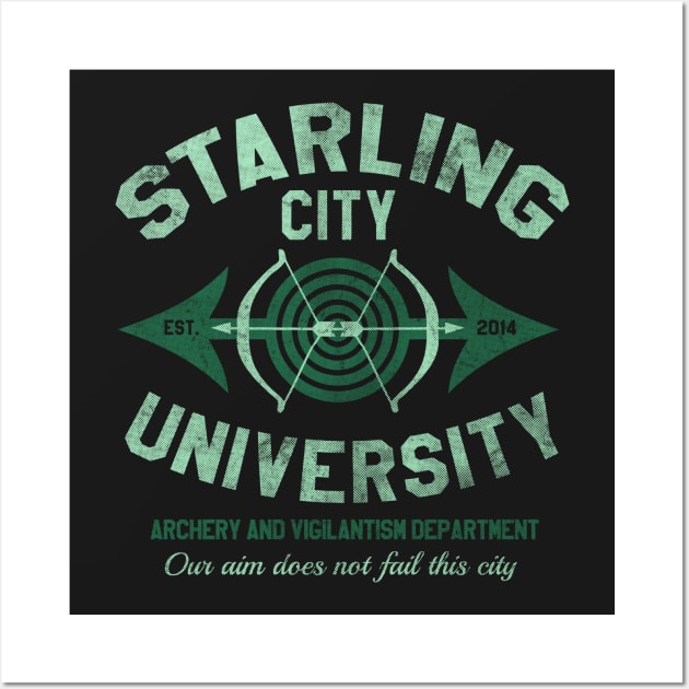 Starling City University Wall Art by Arinesart